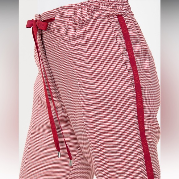 Hugo Boss Red & White Striped Pants - Size 2, Brand New - Picture 3 of 4